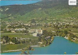 Sierre et le Lac de Geronde