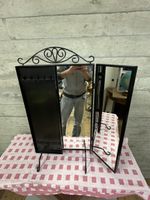 Schmuckspiegel, Schminkspiegel, Standspiegel, 3-teilig schwa