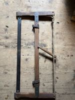 Alte Holzsäge vintage Zustand gut