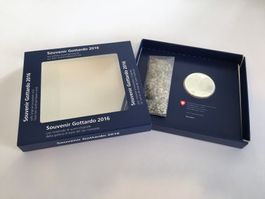 20.- Silber Gottardo 2016, rares Souvenir Set nur 1'500 St.