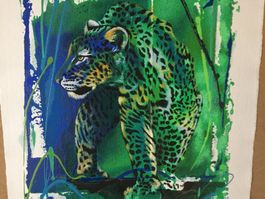 Rolf Knie, Serigraphie "Panther", 2001