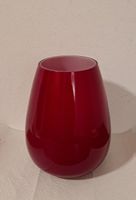 Villeroy & Boch kirschrote Glas Vase, 23.5 cm hoch