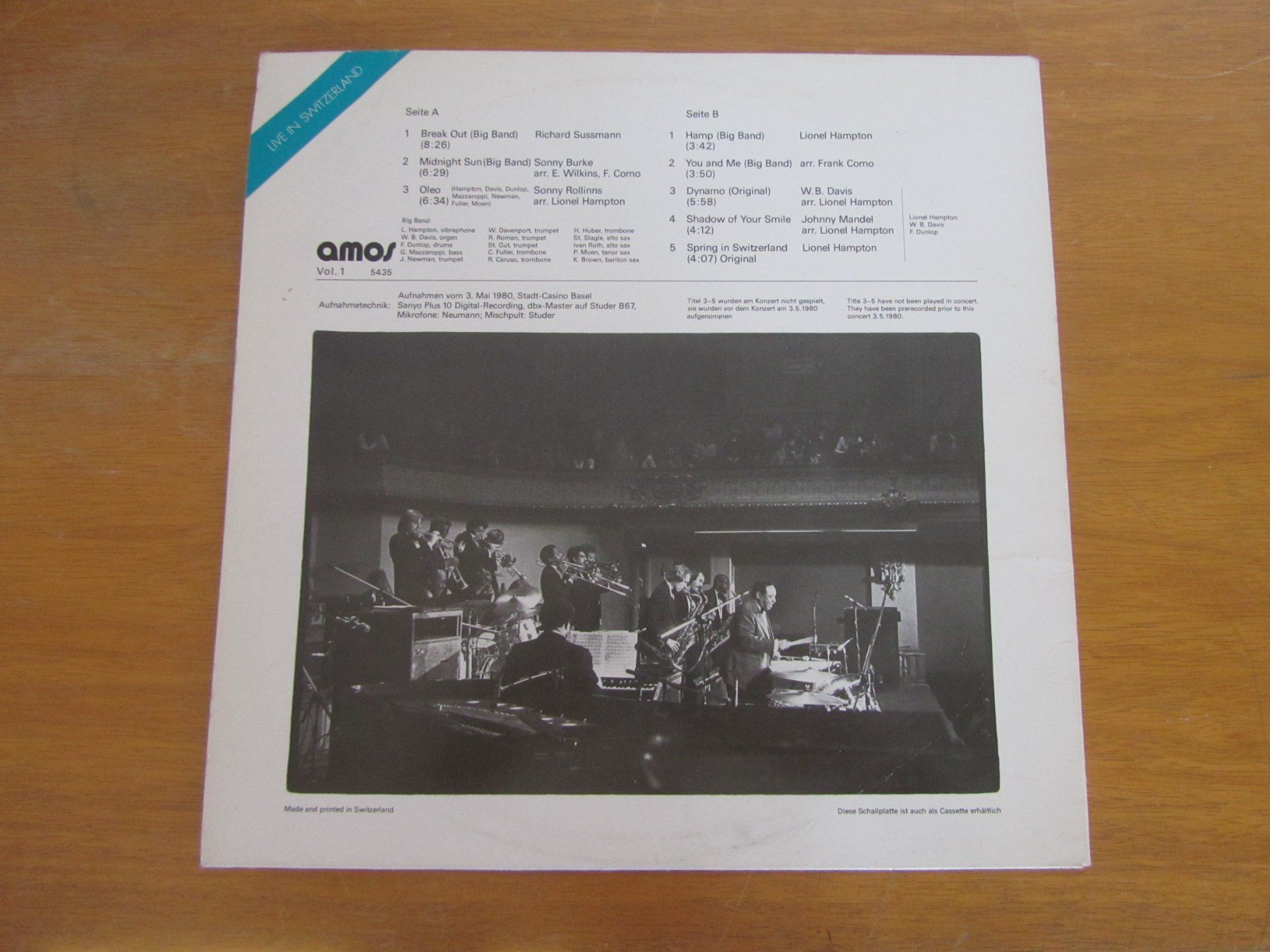 Dischi in vinile: LIONEL HAMPTON:  Live in Swtzerland – Usato da Seengen venduto da mikelele 3