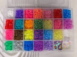 Grosses Loom Bands Set, viele Farben & Zubehör in Sortierbox