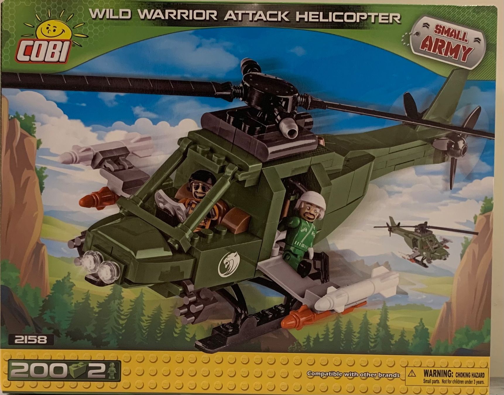 Cobi Kit di costruzioni: Cobi 2158 Wild Warrior Attack Helicopter Small Army – Nuovo e nell'imballaggio originale da Samstagern venduto da Msharki