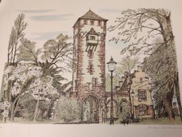 Wunderschönes Bild von Arthur  Hiltmann  Basel St Alban Tor