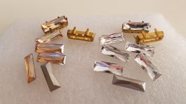 Swarovski Crystal 4547 Baguette 15×5mm mit Fassungen 10st.