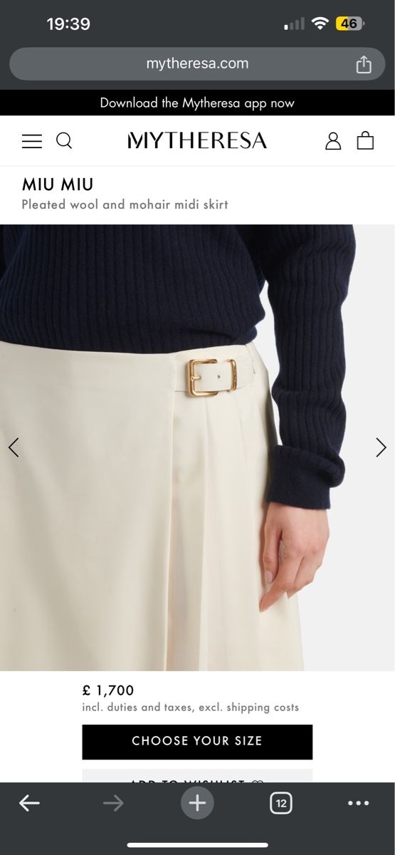 Miu Miu Gonne: Miu Miu wool mohair skirt 44 - NEW - unworn – Nuovo (secondo la descrizione) da Zürich venduto da wut_25df 3