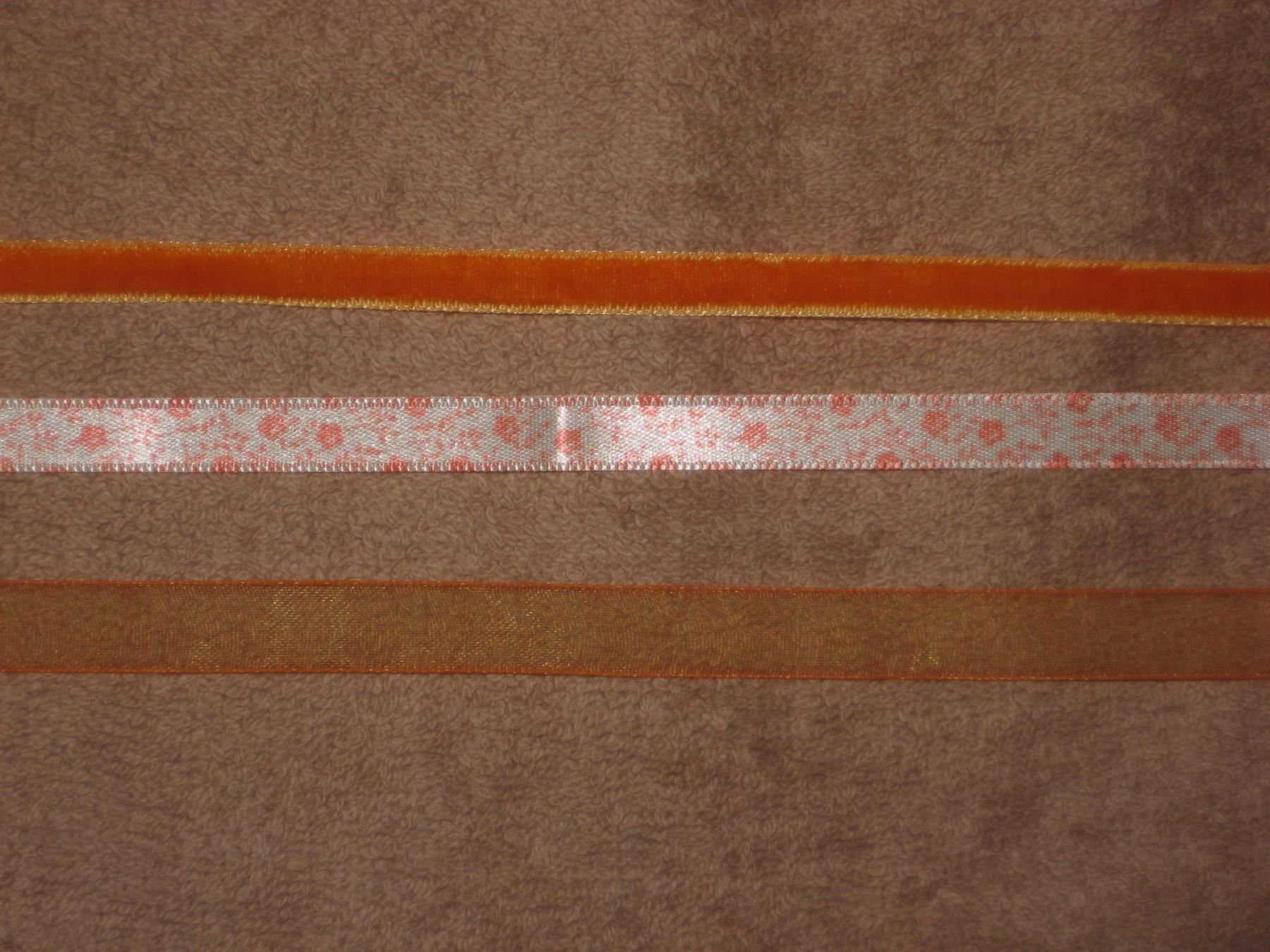 Nastri decorativi: Bändeli - Set 6 Bänder orange/weiss – Nuovo e nell'imballaggio originale da Füllinsdorf venduto da Schlupp 1