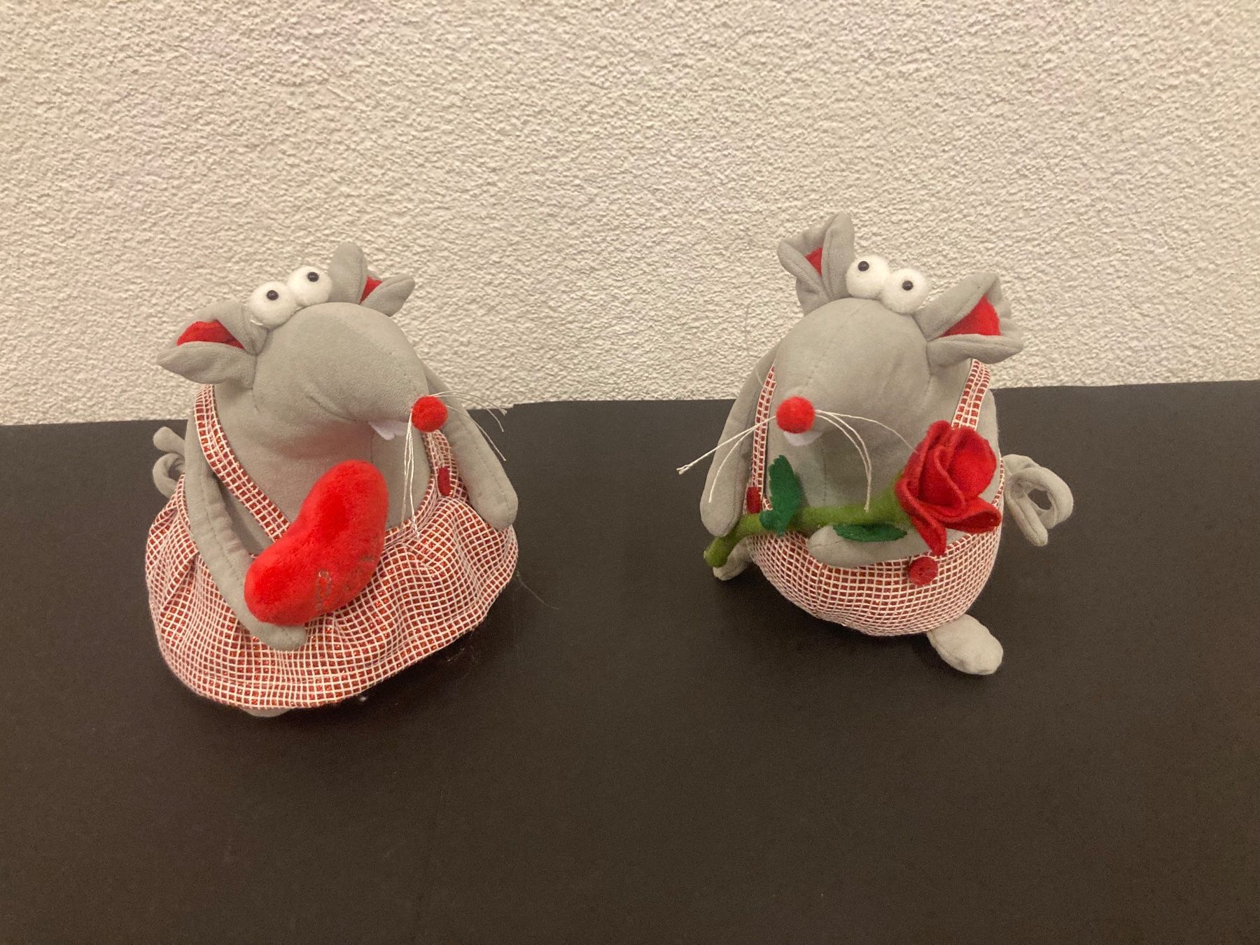 Tutte le decorazioni: Mäuse Paar sitzend, je ca. 20 x 15 x 17 cm – Nuovo (secondo la descrizione) da Neuenhof venduto da jorogo