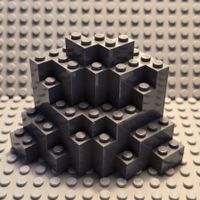 Lego 2x Rock 8x8x6