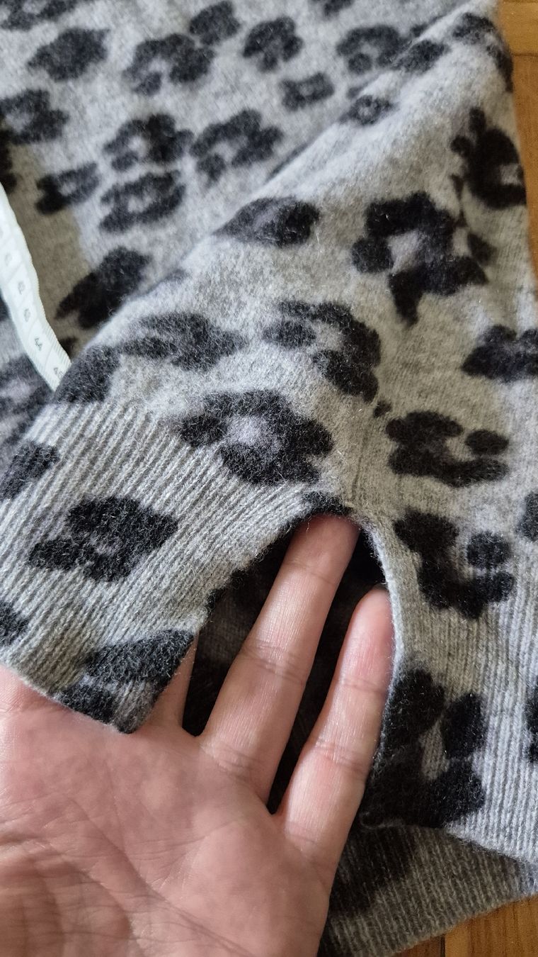 Peter Hahn Maglioni & Felpe: Peter Hahn Kaschmirpullover, Gr. 48, Grau/Schwarz Top – Usato da Winterthur venduto da ann_7lxx 7