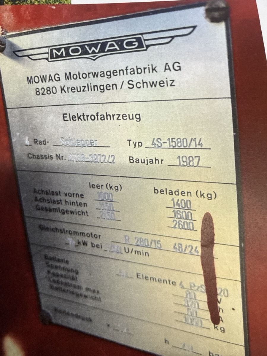 Tracteurs: Elektroschlepper Mowag – D'occasion à Embrach par embr12 1