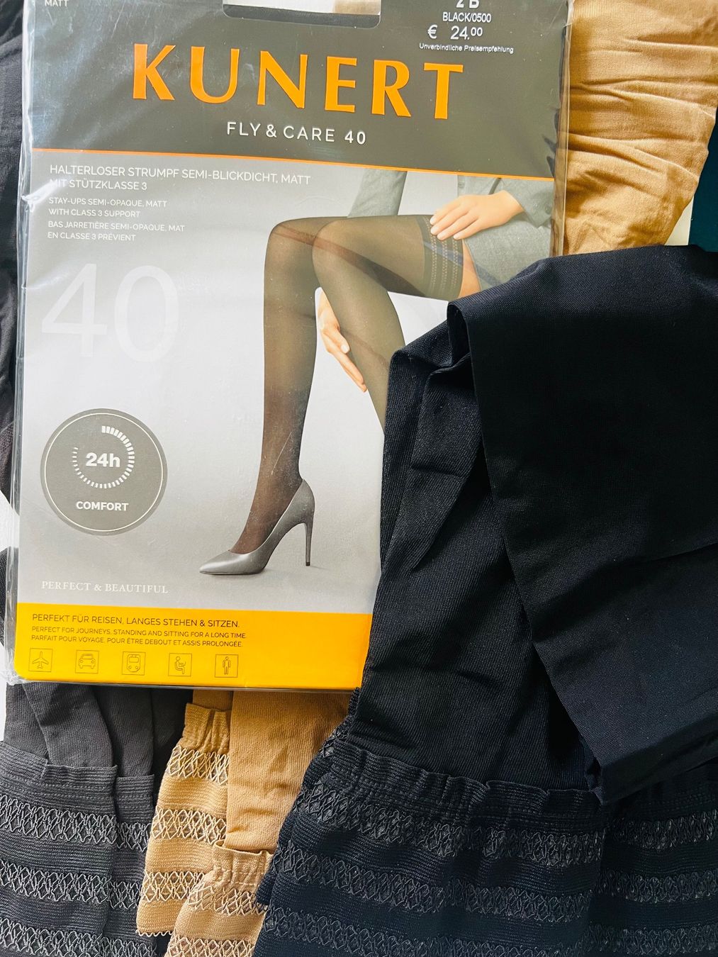 Kunert Strümpfe & Strumpfhosen: Strümpfe KUNERT Fly&Care 40/Cashmere – Neu und originalverpackt aus Zumikon von DamenFashionShop 7