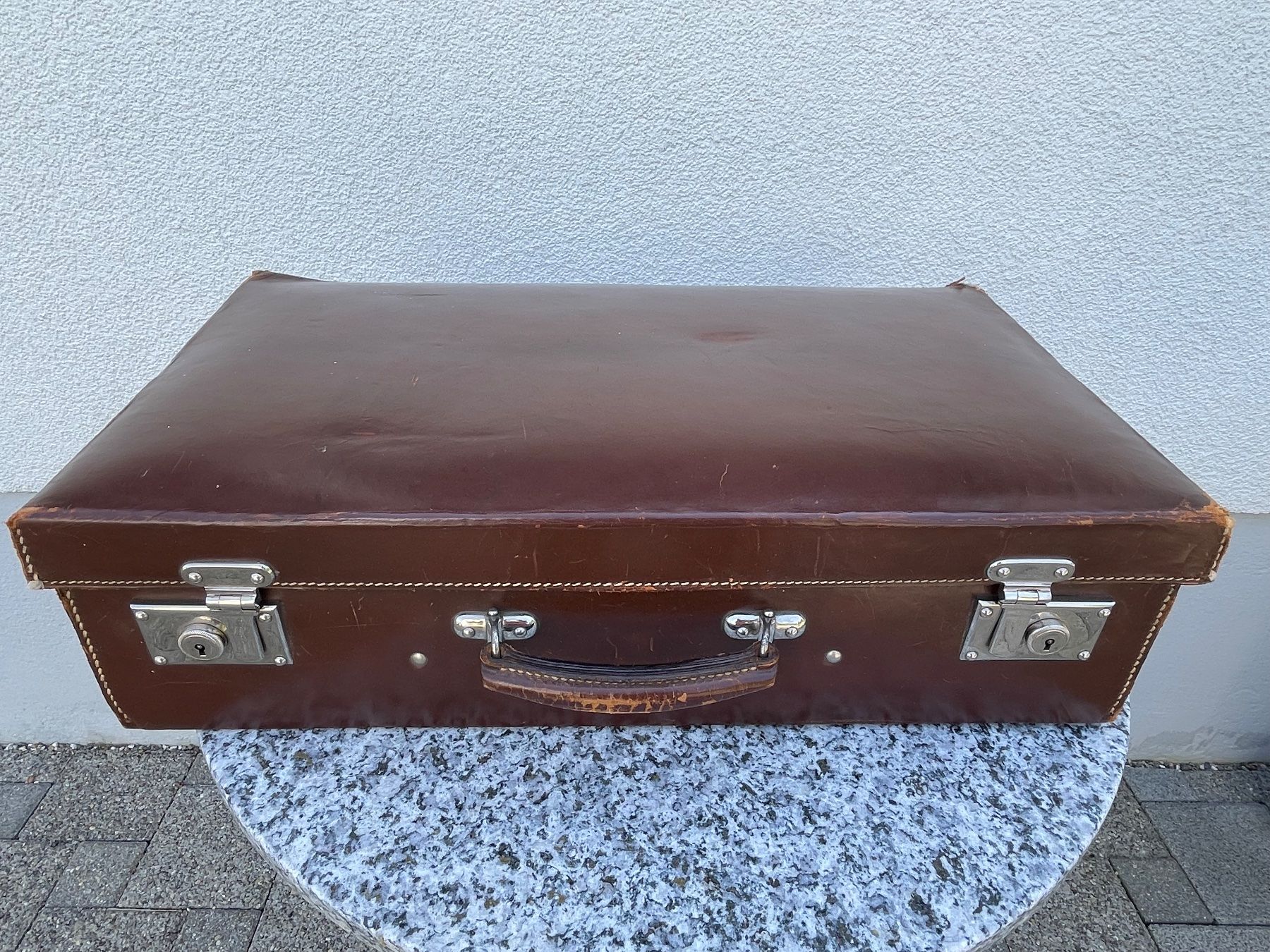 Valigie: Vintage Antik Lederkoffer – Usato da Winterthur venduto da moschtli20