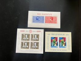 CH Lot mit 3 Sonderblöcke ** (5381)
