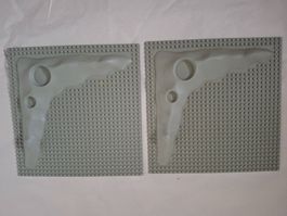 2 lego vintage mondplatten space Grundplatten