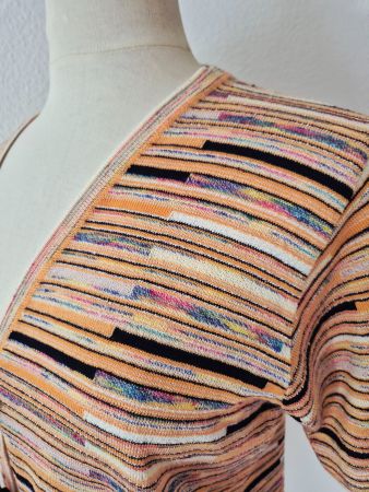 MISSONI JACKE M 38 STRICKJACKE CARDIGAN VINTAGE,  TOP