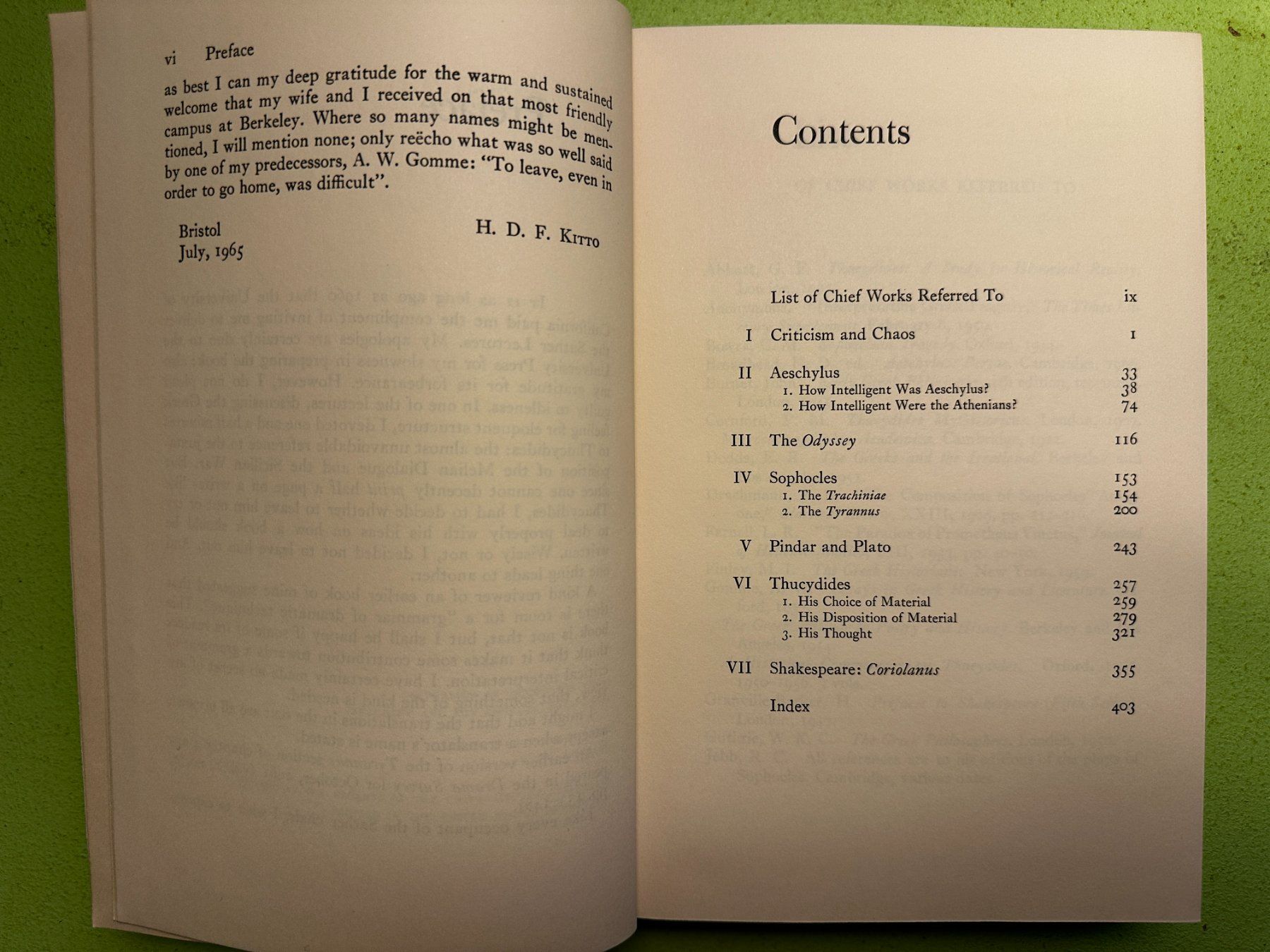 Libri: H.D.F. Kitto: Poiesis. Structure and Thought. 1966 – Usato da Zürich venduto da allp 5