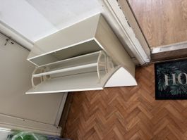 Schuhschrank weiss 2 Klappen guter Zustand