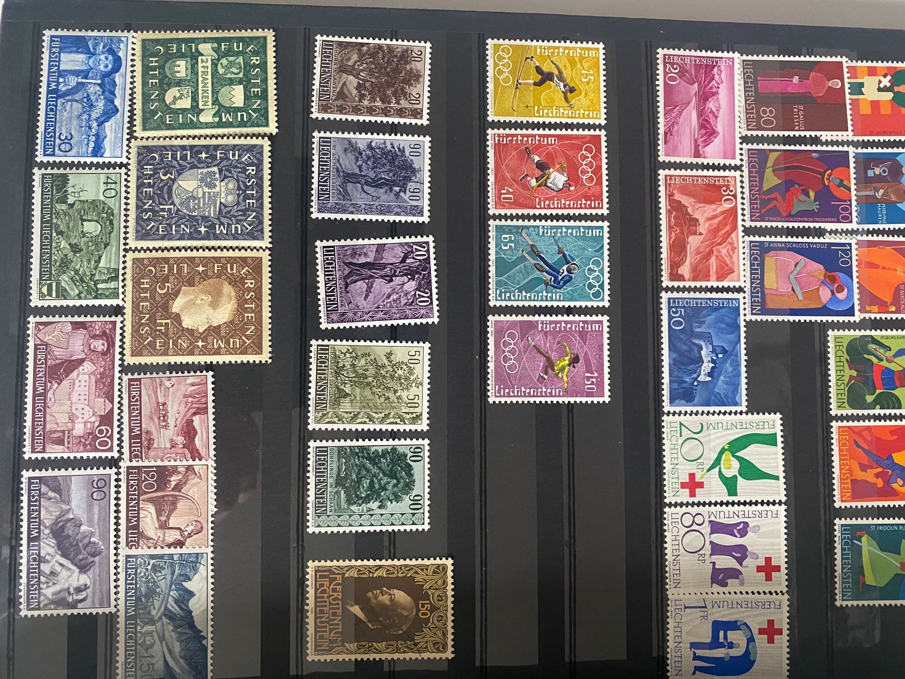 Tous les timbres: BRIEFMARKEN, Liechtenstein, postfrisch – Neuf (Voir description) à Zürich par rrfactory