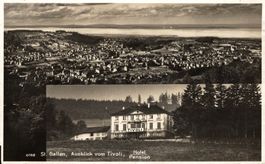 St. Gallen, Ausblick vom Tivoli, Hotel & Pension