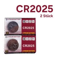 2 Stück CR2025 Batterie / Knopfzellen-Batterien CR 2025