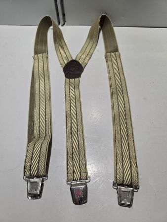 Hosenträger Enzian beige/gold – Top Zustand 🤍💛