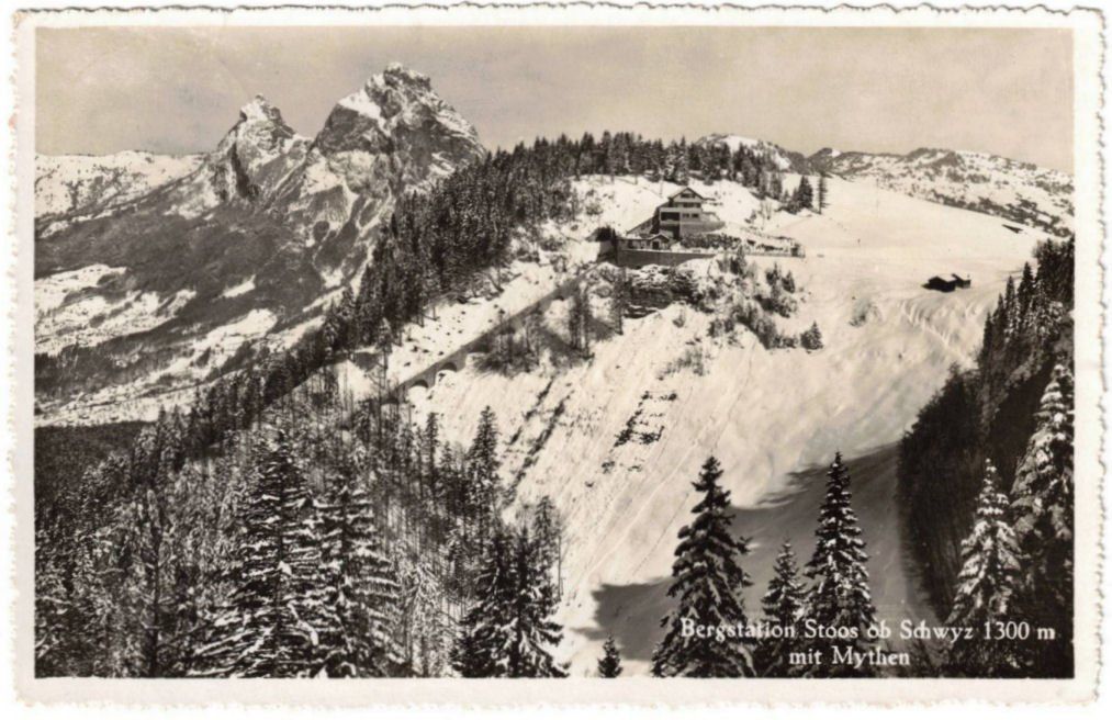 Cartes postales: Stoos - Standseilbahn mit Mythen – D'occasion à Binningen par Mountainrider
