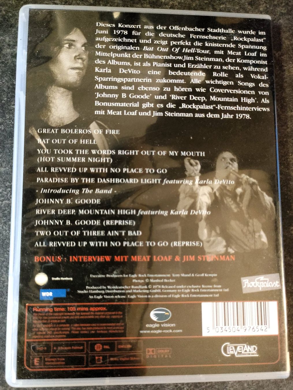 Alle DVDs: DVD: Meat Loaf, Live at the Rockpalast – Gebraucht aus Rheineck von han_c85z 1
