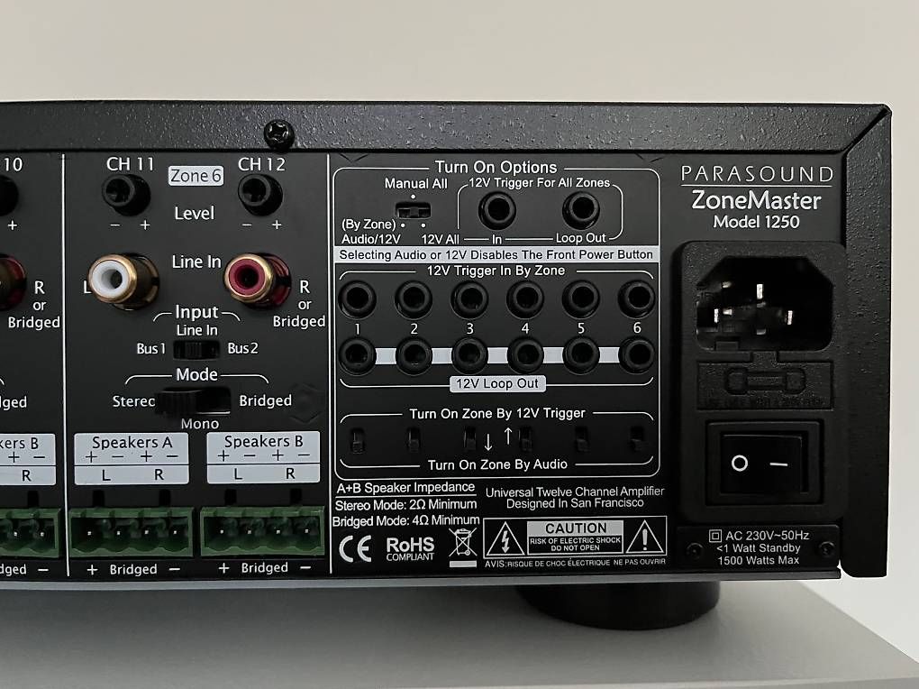 Parasound Verstärker: 12-Kanal Endstufe Parasound ZoneMaster 1250 – Gebraucht aus Zürich von markus767 3