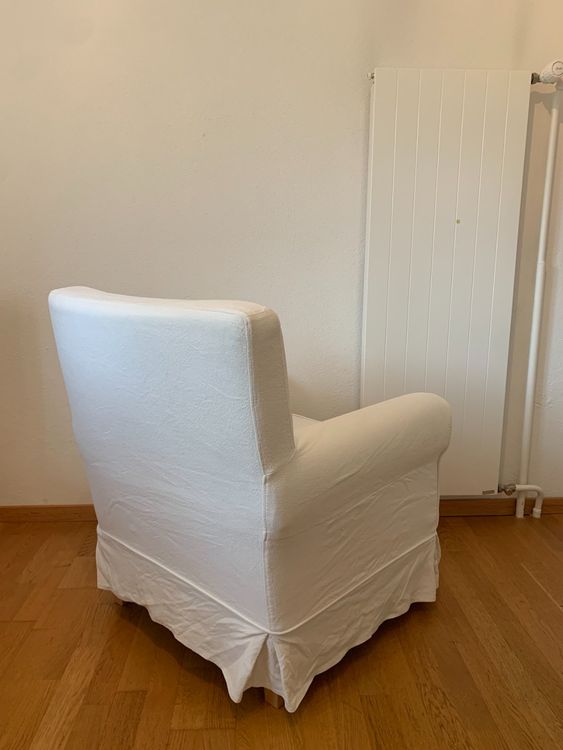 EKTORP JENNYLUND Ikea Sessel weiss mit Bezug Kaufen auf Ricardo