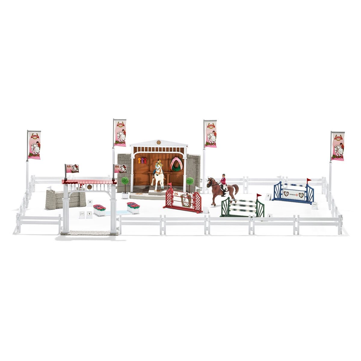 Schleich Giocattoli: Schleich Grosses Reitturnier mit Pferden – Nuovo (secondo la descrizione) da Eich venduto da Labrador06 4