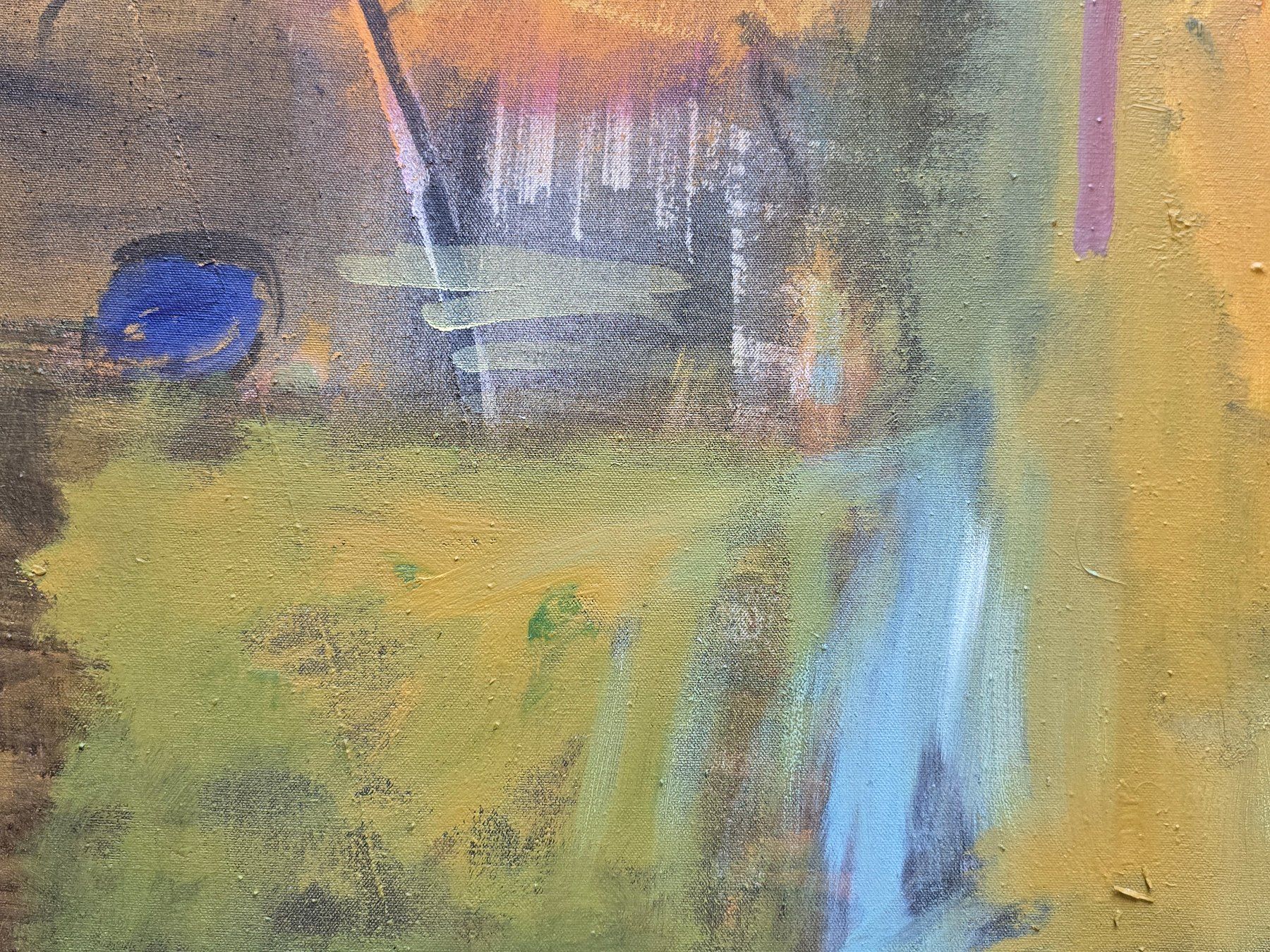 Dipinti: Gemälde "Botanisch erdig", Peter Dietschy, 1995,Acryl auf Lw – Usato da Bern venduto da vintageartbern66 2