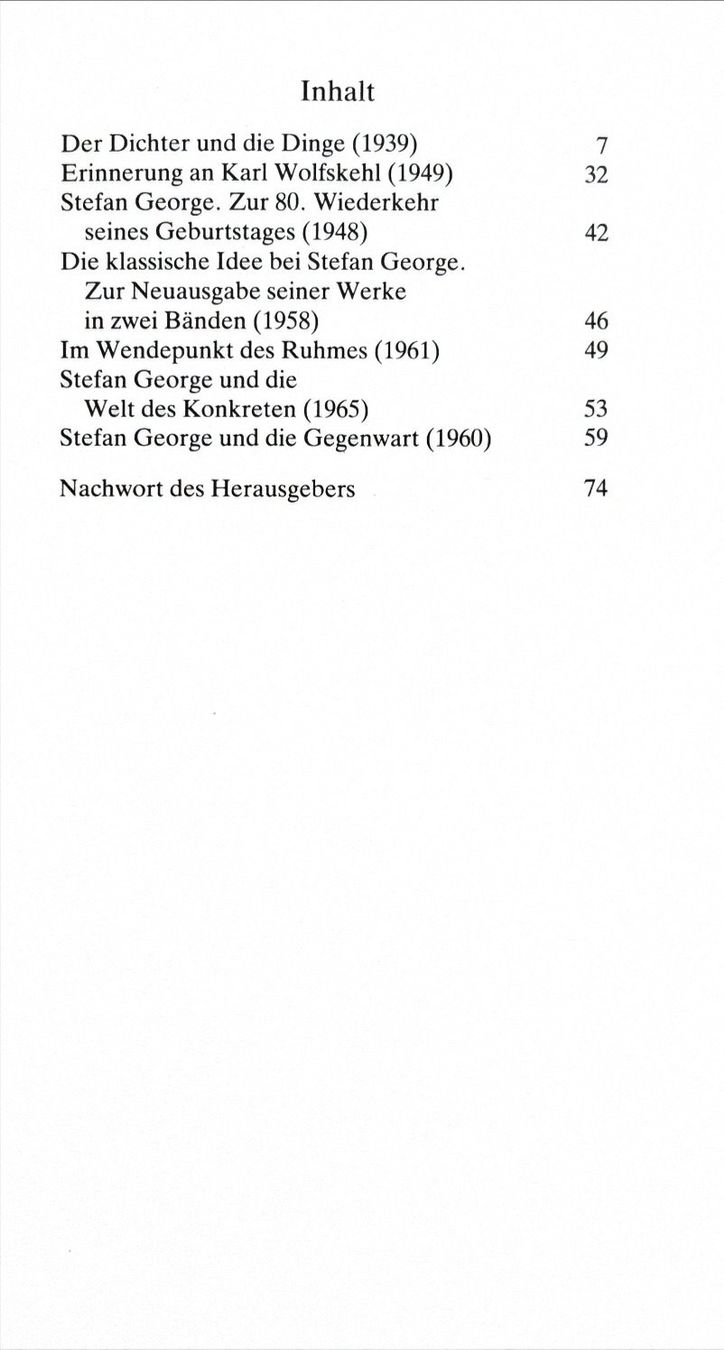 Bücher: Usinger Fritz, Stefan George - Essays – Neu (gemäss Beschreibung) aus Sarnen von Livres 3