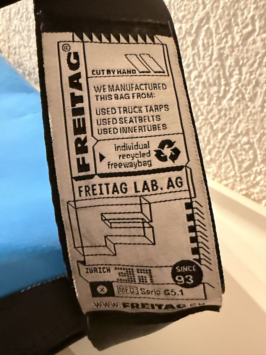 Freitag Borse: Tasche FREITAG blau Umhängetasche gebraucht – Usato da Wallbach venduto da Stefanie81 3