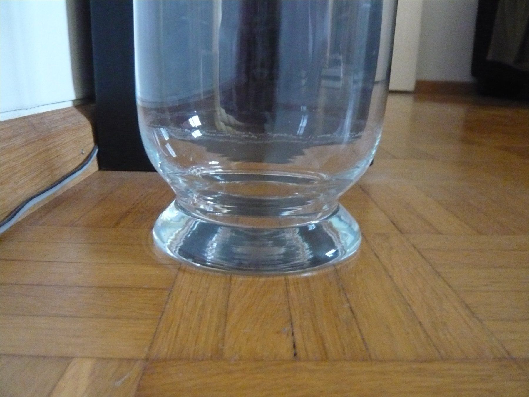 Vasen & Gefässe: Glas-Vase für Blumen oder Kerze, 25 cm hoch – Gebraucht aus Reinach BL von Ka-wum 1