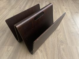 Porte-revues design vintage en bois
