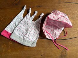 3 Baby‑Mützen – Grosse 68