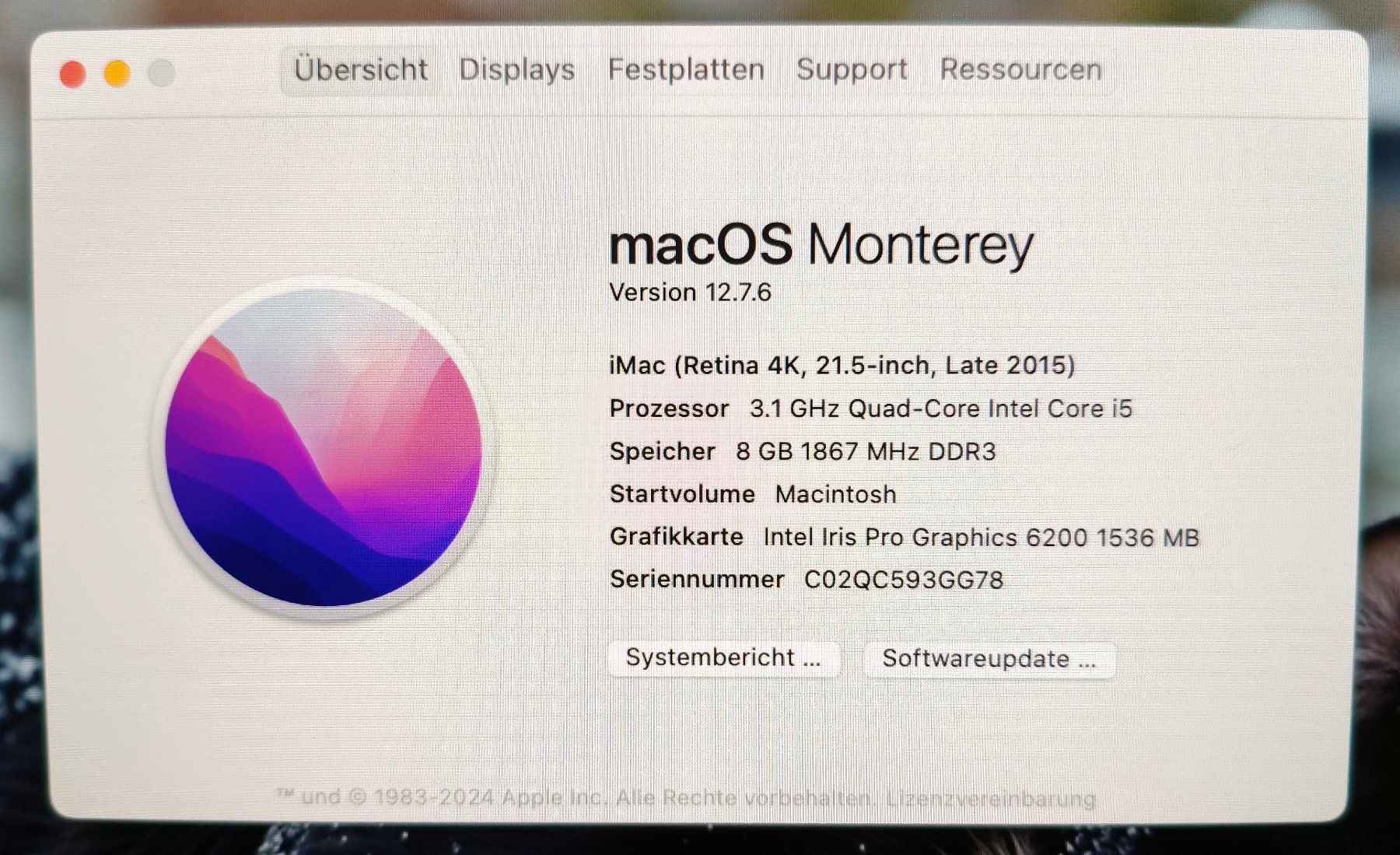Apple PC: iMAC 21.5", Late 2015 – Usato da Weggis venduto da al_lago_23 3
