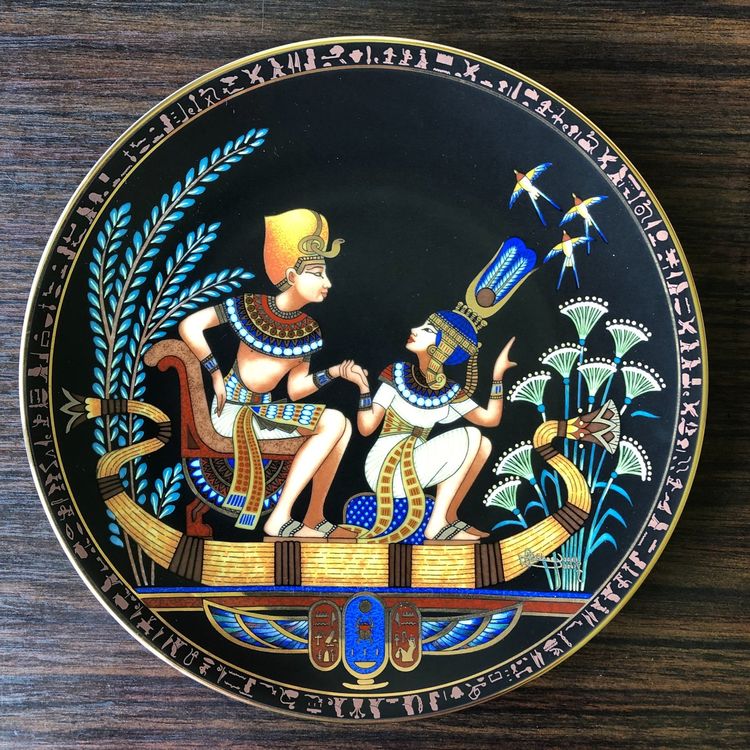 sammelteller-legend-of-tutankhamun-gypten-porzellan-neu-und