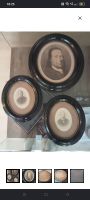 Oval-Rahmen Porträt Bild antike Sammlung 3 Stücke 49 Zeichen