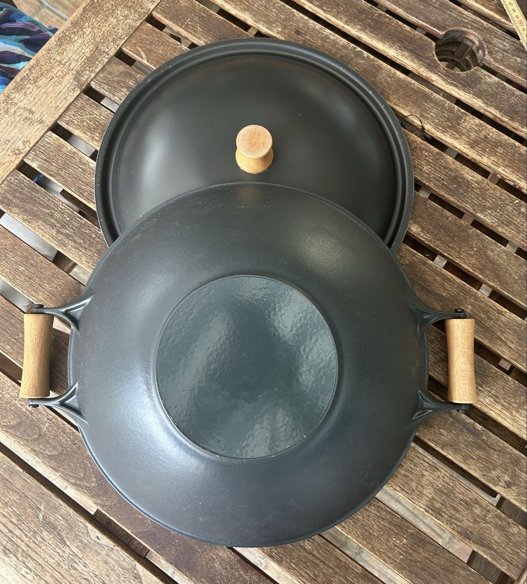 Poêles: Gusseisen Wok mit Deckel – D'occasion à Münchenstein par xenja09 4