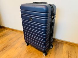 Hartschalenkoffer Koffer Rollen abnehmbar XL 71cm BLAU NEU