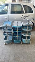 Werkstattwagen 3er Set Rollbar Werkzeugwagen Metall Oldtimer