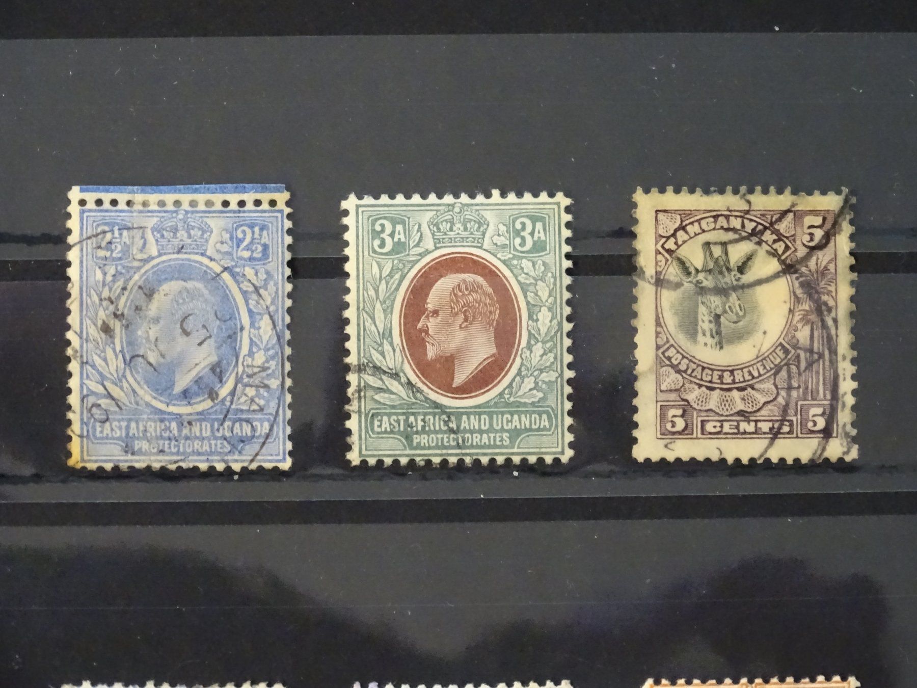 Tutti i francobolli: Britisch-Ostafrika und Uganda Protectorates, 5 Briefmarken – Usato da Schliern b. Köniz venduto da Djbubu 1