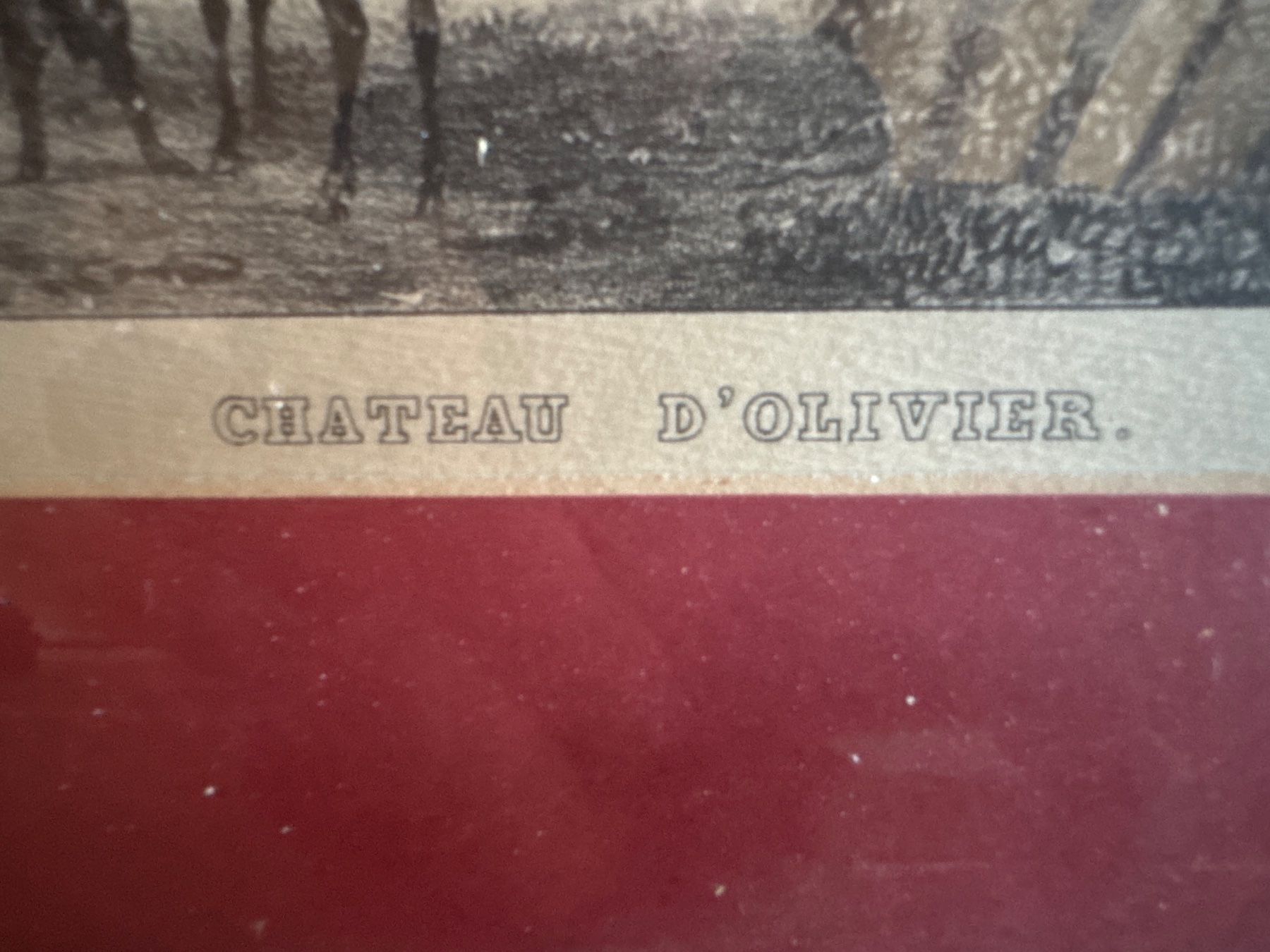 Incisioni: Superbe gravure "Château d’Olivier" – Usato da Erde venduto da CBarts 1
