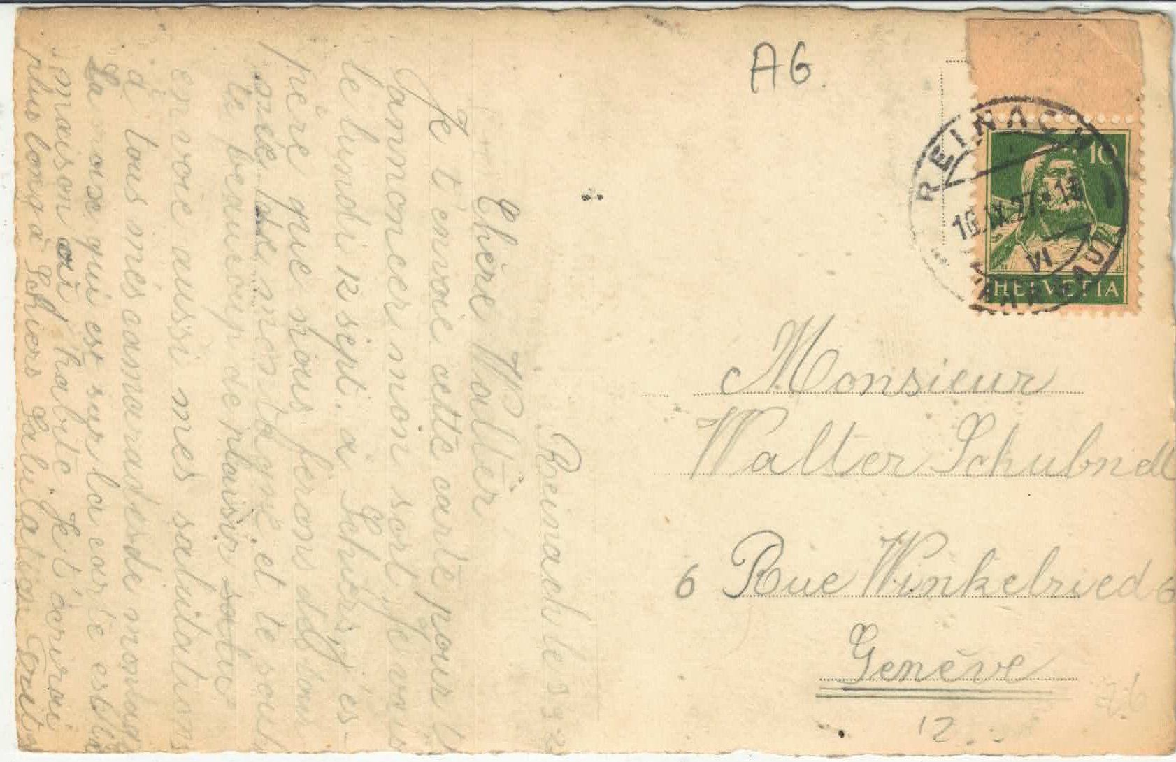 Cartoline postali: Reinach AG - Generalansicht – Usato da Ettingen venduto da Kartenplanet 1