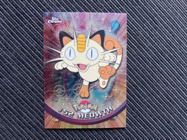 Pokemon Meowth Mauzi Holo Topps Chrome Series 1