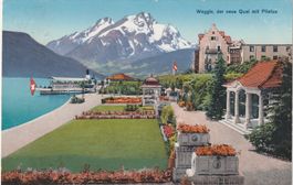LU-Weggis - Karte gelaufen Hertenstein 1922